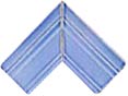 Angle de moulure miroir n°1 en 2 pièces Angle de moulure miroir n°1 en 2 pièces