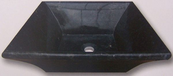 Pagode marbre noir poli 50 x 40 x 16